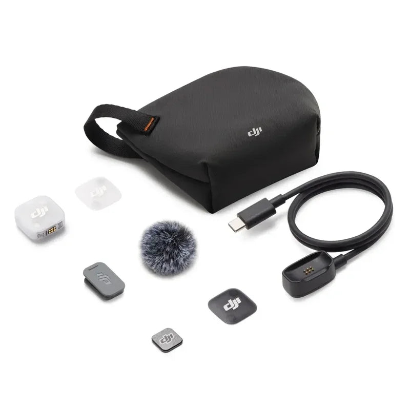 DJI Mic Mini 2 Mini Wireless Microphone High-Quality Audio Automatic Limiting to Prevent Audio Clipping 48-Hour Operating Time