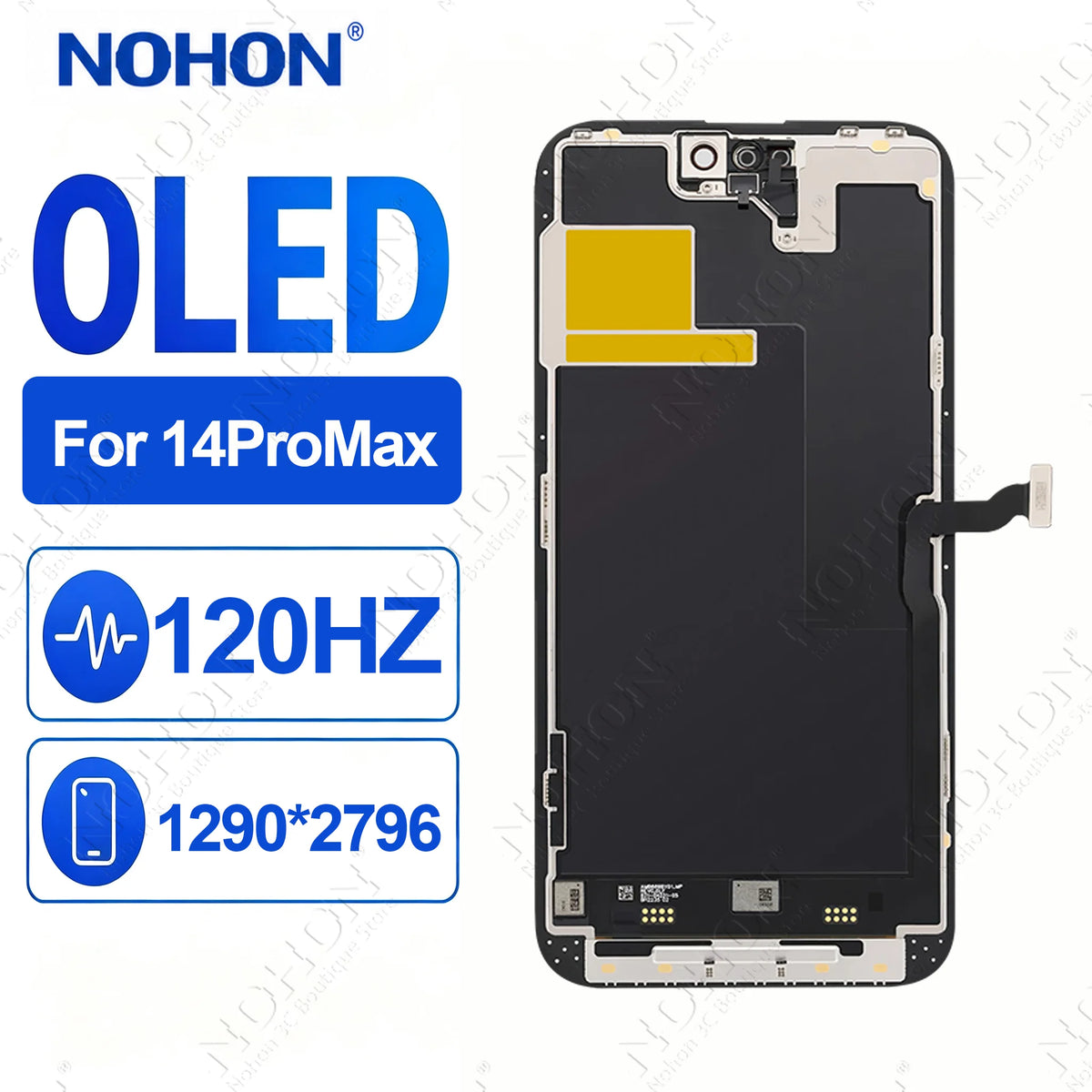 NOHON OLED Screen Display for iPhone 14 15 16 17 Pro Max Plus Touch Screen Digitizer Assembly With Repair Tools
