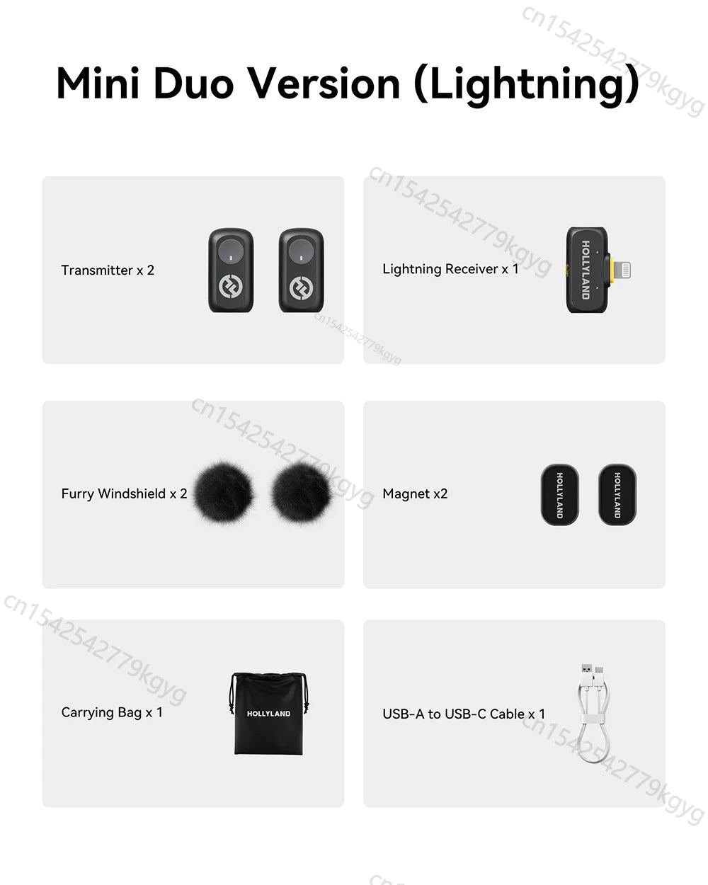 Hollyland LARK A1 Wireless Microphone for iPhone Android Micphone for Youtube Tiktok Vlogging Podcast Noise Cancellation Mic