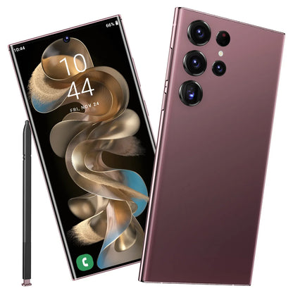 S25+ ULTRA 16GB+512GB 48MP+100MP 7300mAh Smartphones Phones Cheap Unlocked Android 11 Cell Phone Smart Dual Sim Phones 5G