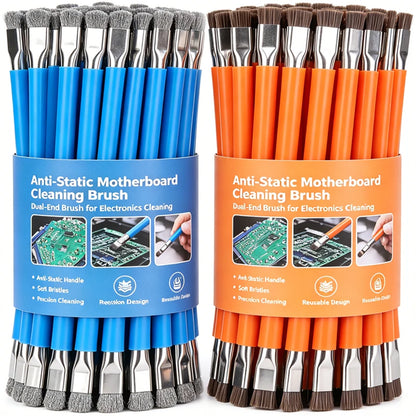 Anti-Static Safe Brush Motherboard PCB Double Headed Brush Circuit Board Repair Cleaning Brush IC Chip Mobile Phone Repair Tool