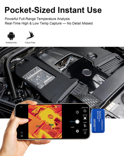 USB-C Thermal Camera 320x240 Infrared Imager, -4°F~1112°F ±3.6°F High Accuracy Thermal Imaging Camera for HVAC Electrical Home