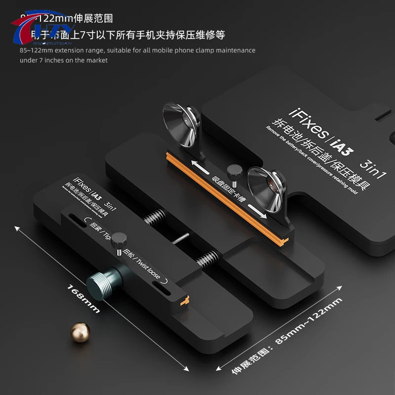 IFIXES IA3 LCD Screen Fixing Fixture Screen Frame Rear Cover Fixing Remove Glass for Mobile Phone Disassembly Repair Tool
