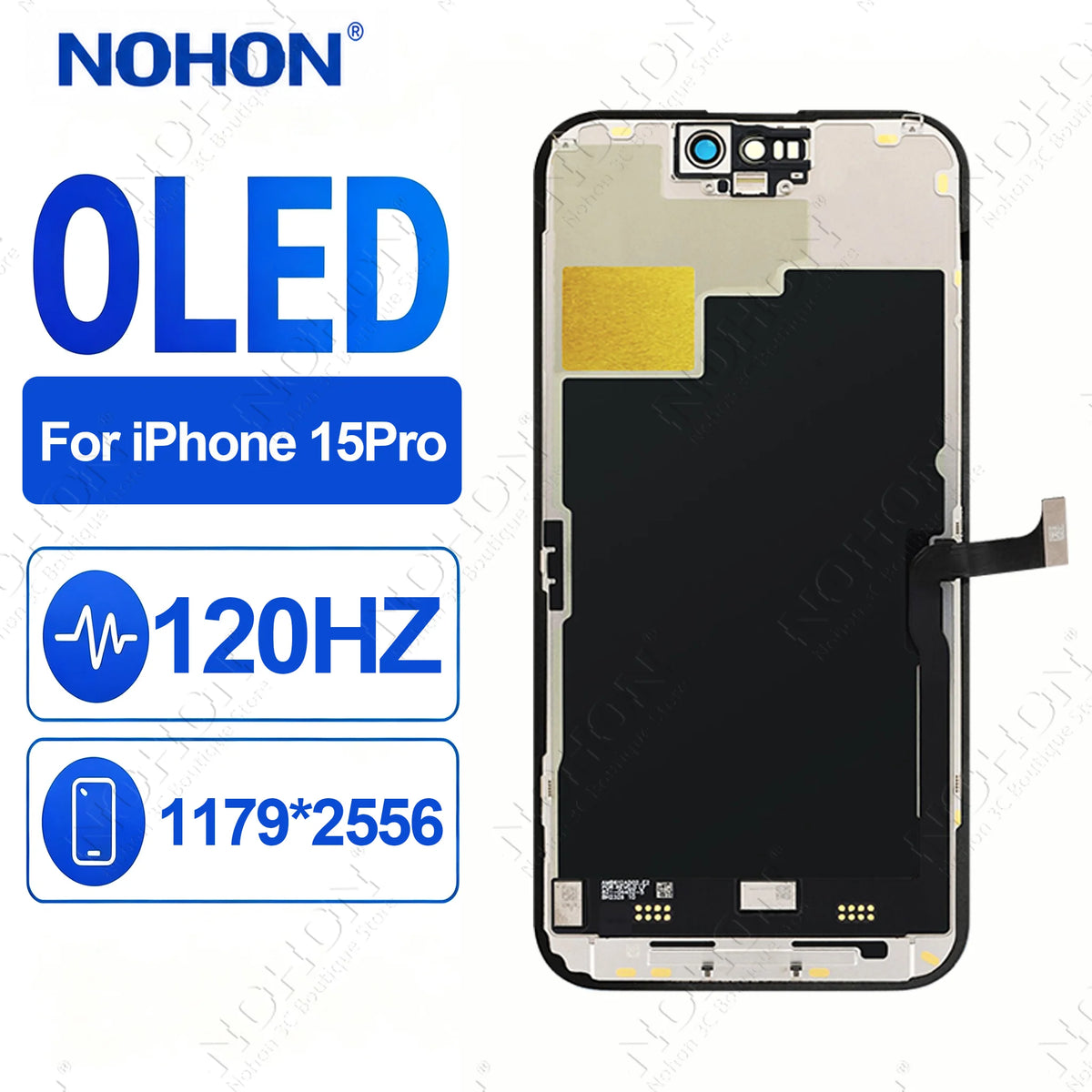 NOHON OLED Screen Display for iPhone 14 15 16 17 Pro Max Plus Touch Screen Digitizer Assembly With Repair Tools