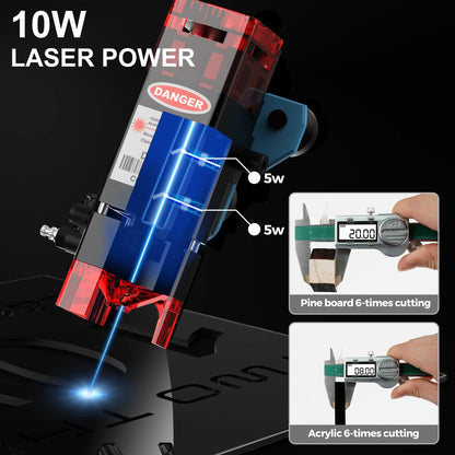 TwoTrees TTS-10 Pro TTS-55 Pro Laser Engraver 40W/80W Laser Engraving Cutting Woodworking Machine for Acrylic Stainless Steel