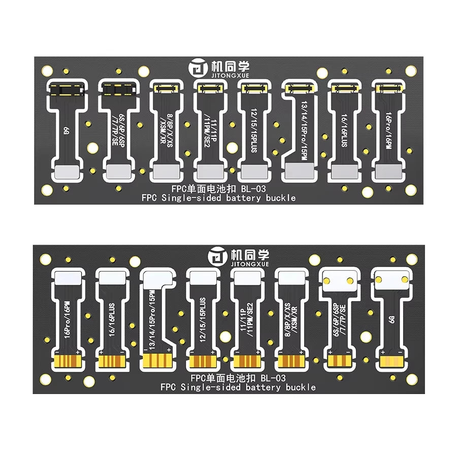 JTX Power Cable Battery Connector Soft FPC for IPhone 6-16 Pro Max Full Range Power-on Cables Repairs Soft-disk Battery Buckles