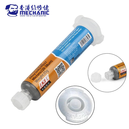MECHANIC XG Series 183℃ Tin Solder Paste Environment Friendly Sn63 Soldering Flux for Mobile Phone IC CPU BGA SMD REPAIR