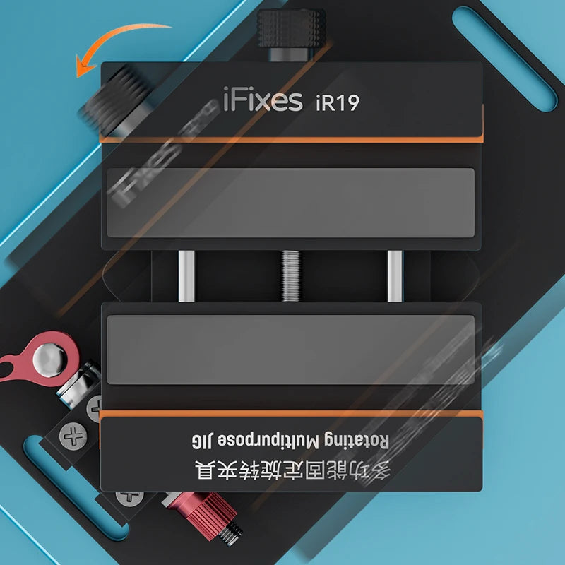 IFixes IR19 2 in 1 360 Rotating Fixture Clamp Holder Anti-slip for iPhone Samsung Huawei Remove the Back Cover Glass Repair Tool