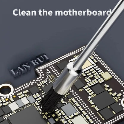 2.35/3mm Lanrui DB95 Dust Cleaning Brush For Phone Speaker Motherboard Dock Charging Port Ear Mesh Cleaning Phone Repair Tool