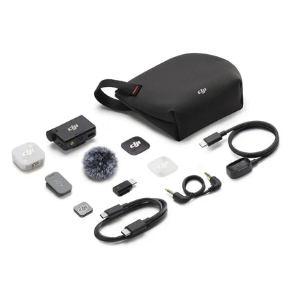 DJI Mic Mini 2 Mini Wireless Microphone High-Quality Audio Automatic Limiting to Prevent Audio Clipping 48-Hour Operating Time
