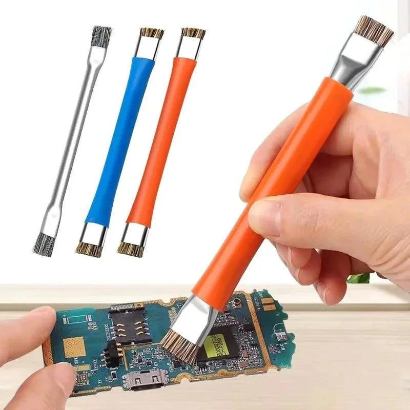 Anti-Static Safe Brush Motherboard PCB Double Headed Brush Circuit Board Repair Cleaning Brush IC Chip Mobile Phone Repair Tool