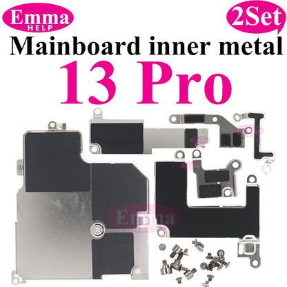 2Set Internal Mainboard Iron Plate Screws For iPhone 16 15 14 13 Pro Max Battery LCD Connector Fix Shield Metal Bracket Bolt