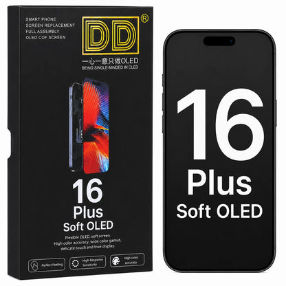 DD SOFT OLED Screen LCD  Display for iPhone 12 13 14 15 16 16e 17 Pro Max Touch Screen Digitizer Assembly Replacement