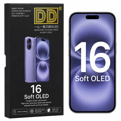 DD SOFT OLED Screen LCD  Display for iPhone 12 13 14 15 16 16e 17 Pro Max Touch Screen Digitizer Assembly Replacement
