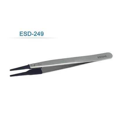 5PC Watch Hands Installation Work Tweezers Straight Elbow Handle Stainless Antistatic Plastic Tweezers ESD-259 ESD-259A ESD-7A