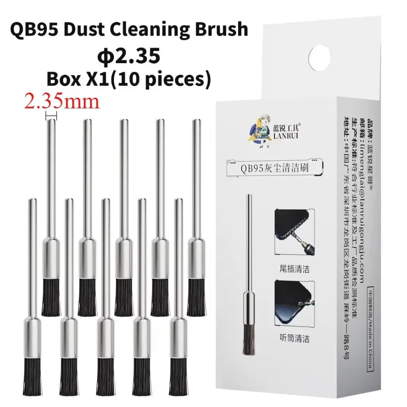 2.35/3mm Lanrui DB95 Dust Cleaning Brush For Phone Speaker Motherboard Dock Charging Port Ear Mesh Cleaning Phone Repair Tool