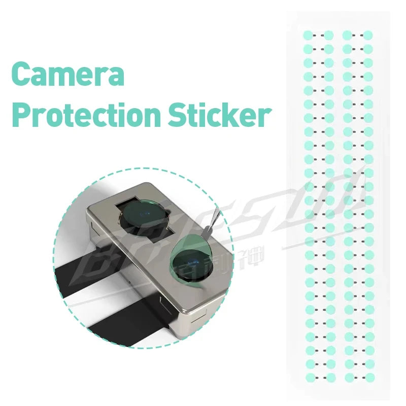 100Pcs Protective Camera Sticker Dust Stickers High Temperature Tape For IP6G-15Pro Max Infrared Dot Matrix Protect Tool