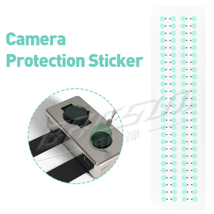 100Pcs Protective Camera Sticker Dust Stickers High Temperature Tape For IP6G-15Pro Max Infrared Dot Matrix Protect Tool