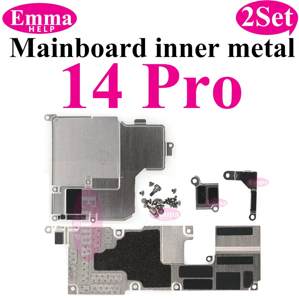 2Set Internal Mainboard Iron Plate Screws For iPhone 16 15 14 13 Pro Max Battery LCD Connector Fix Shield Metal Bracket Bolt