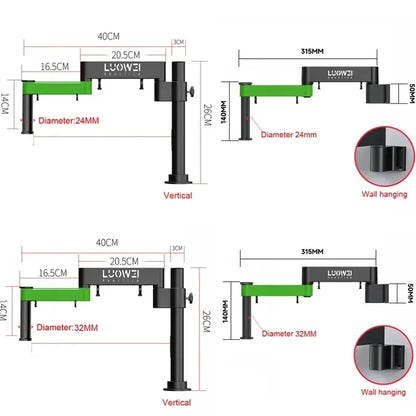 32 24mm Microscope Articulating Arm Rotatable Universal Stand Stereo Trinocular Microscopio HDMI USB Video Camera Phone Repair