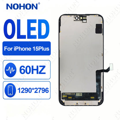 NOHON OLED Screen Display for iPhone 14 15 16 17 Pro Max Plus Touch Screen Digitizer Assembly With Repair Tools