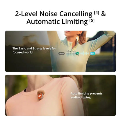 DJI Mic Mini 2 Mini Wireless Microphone High-Quality Audio Automatic Limiting to Prevent Audio Clipping 48-Hour Operating Time