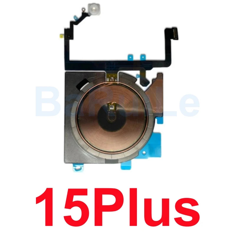 1pcs For iPhone 12 Pro Max 13 Mini 14 15 Plus Wireless Charging Coil With Volume Flex Flash Charger Panel Sticker