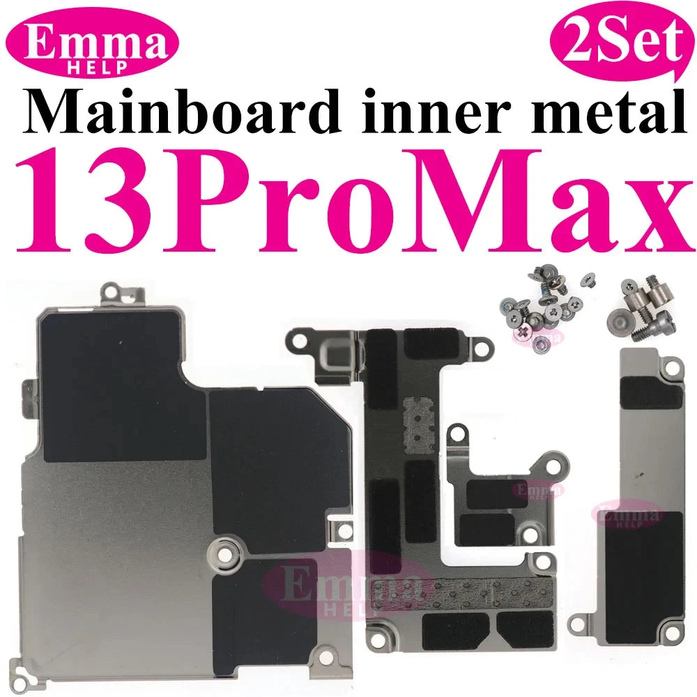 2Set Internal Mainboard Iron Plate Screws For iPhone 16 15 14 13 Pro Max Battery LCD Connector Fix Shield Metal Bracket Bolt