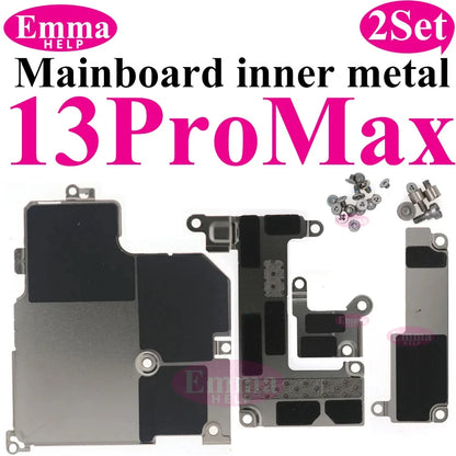 2Set Internal Mainboard Iron Plate Screws For iPhone 16 15 14 13 Pro Max Battery LCD Connector Fix Shield Metal Bracket Bolt
