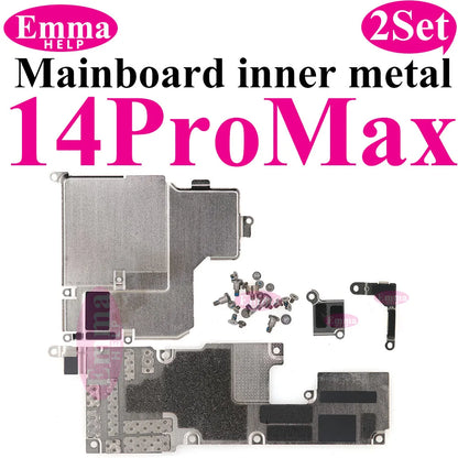 2Set Internal Mainboard Iron Plate Screws For iPhone 16 15 14 13 Pro Max Battery LCD Connector Fix Shield Metal Bracket Bolt