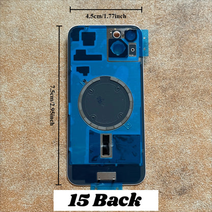 1PCS Mobile Phone Rear Housing Back Glass Replacement Compatible With iPhone 15 15 Plus, Battery Door Back Cover Assembly