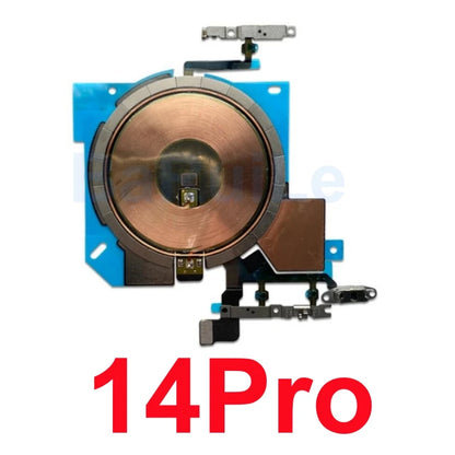 1pcs For iPhone 12 Pro Max 13 Mini 14 15 Plus Wireless Charging Coil With Volume Flex Flash Charger Panel Sticker