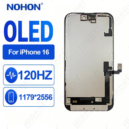 NOHON OLED Screen Display for iPhone 14 15 16 17 Pro Max Plus Touch Screen Digitizer Assembly With Repair Tools