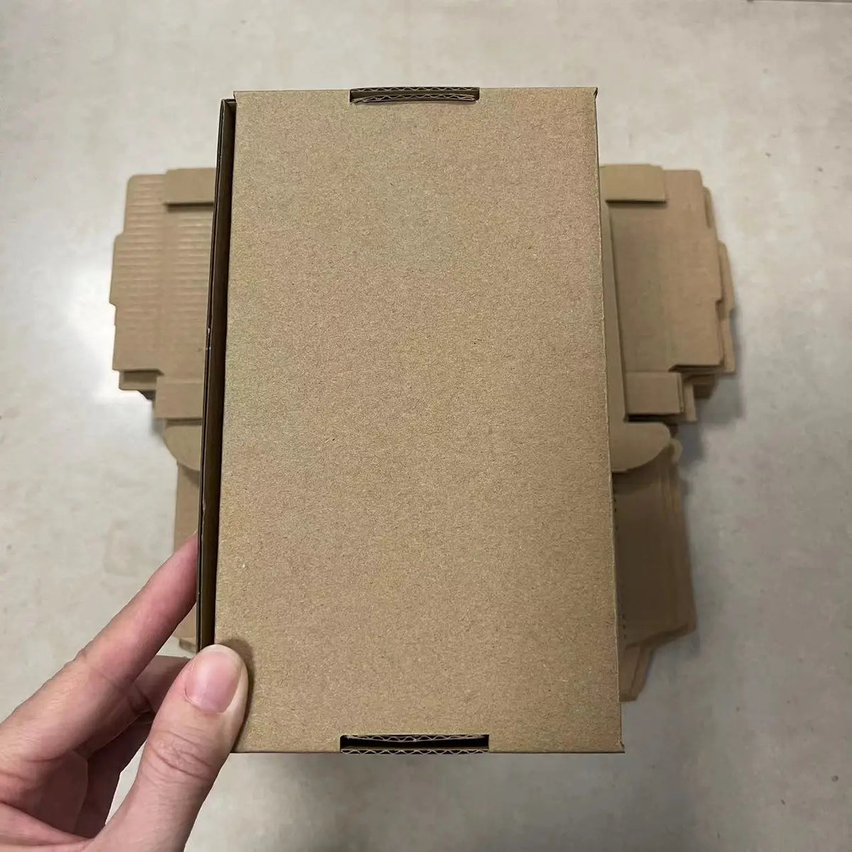 10Pcs Universal Mobile Phone Case Packaging Box Natural Brown Kraft Paper Box Thicken Corrugated Cardboard Box For Gift