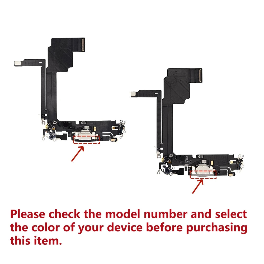 Dock Connector USB Charger Repair Charging Port Flex Cable for iPhone 16 PRO MAX Replacement Parts Natural Black White Titanium