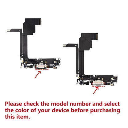 Dock Connector USB Charger Repair Charging Port Flex Cable for iPhone 16 PRO MAX Replacement Parts Natural Black White Titanium
