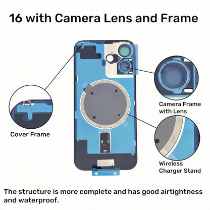 1PCS Mobile Phone Rear Housing Back Glass Replacement Compatible With iPhone 15 15 Plus, Battery Door Back Cover Assembly