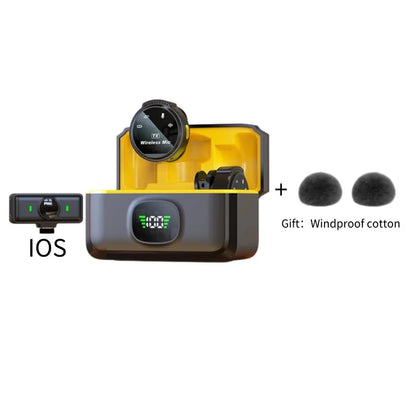 J6 Wireless Lavalier Lapel Microphone Live Streaming Interviews Portable Noise Mini Reduction Audio Video Recording Live Phone