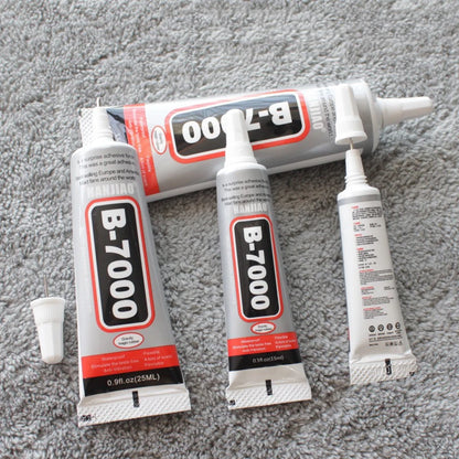 15/25/50ML B-7000 Glue Diy Jewelry Point Drilling Soft Phone Phone Screen Repair con aplicador de precisión Adhesivo de resina epoxi