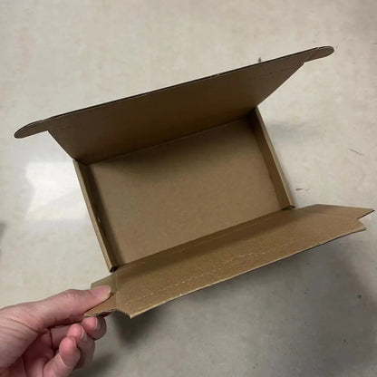 10Pcs Universal Mobile Phone Case Packaging Box Natural Brown Kraft Paper Box Thicken Corrugated Cardboard Box For Gift