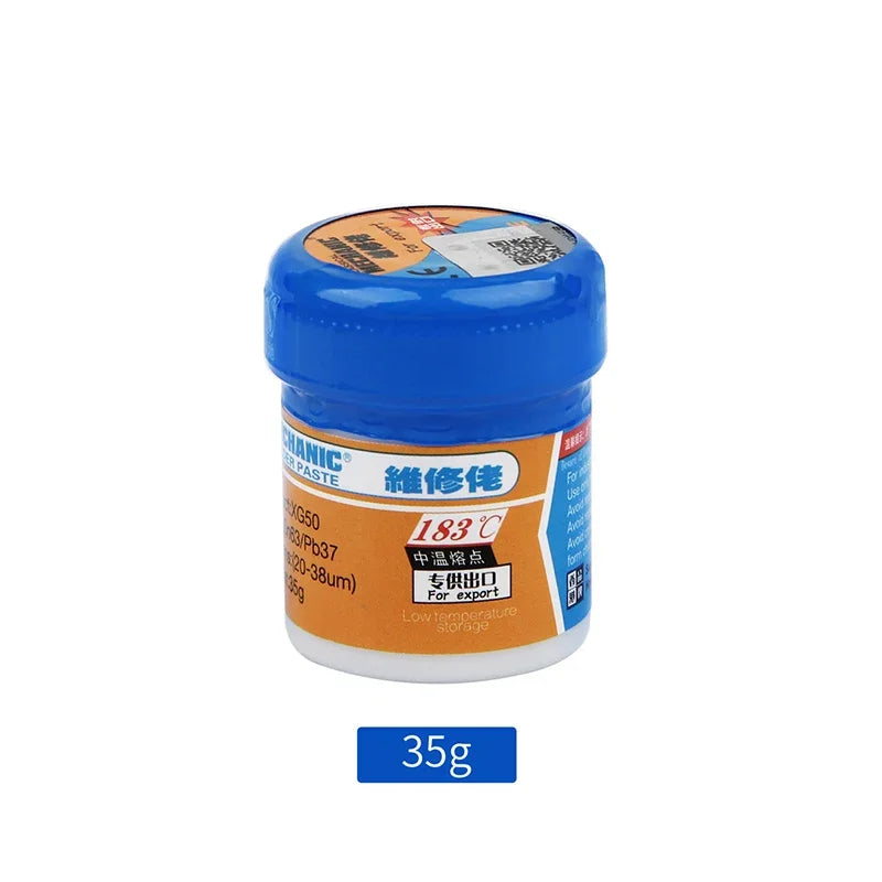MECHANIC XG Series 183℃ Tin Solder Paste Environment Friendly Sn63 Soldering Flux for Mobile Phone IC CPU BGA SMD REPAIR