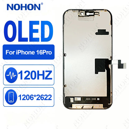 NOHON OLED Screen Display for iPhone 14 15 16 17 Pro Max Plus Touch Screen Digitizer Assembly With Repair Tools