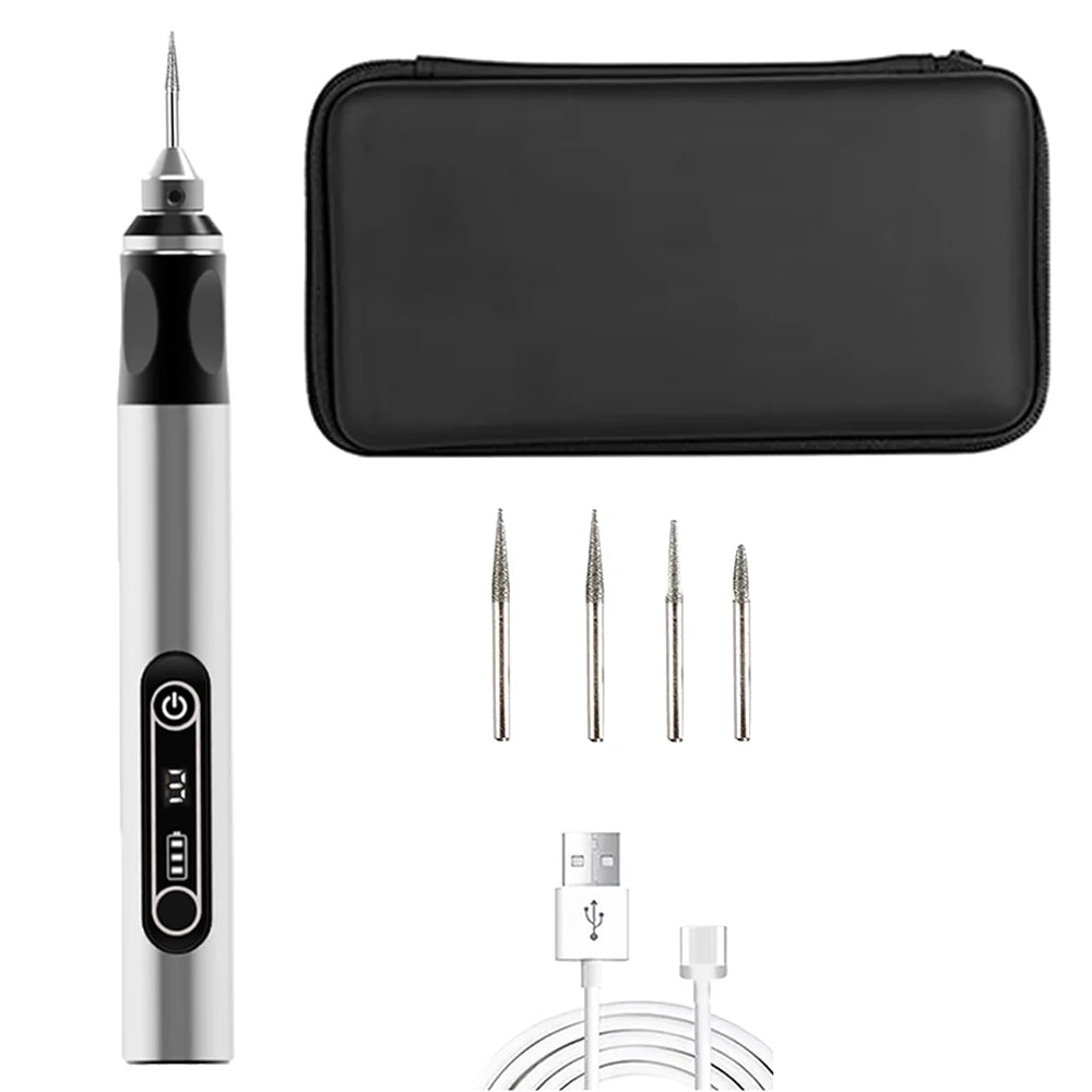 JANGKLIFE USB Cordless Rotary Tool Kit Woodworking Engraving Pen DIY For Jewelry Metal Glass Mini Wireless Drill