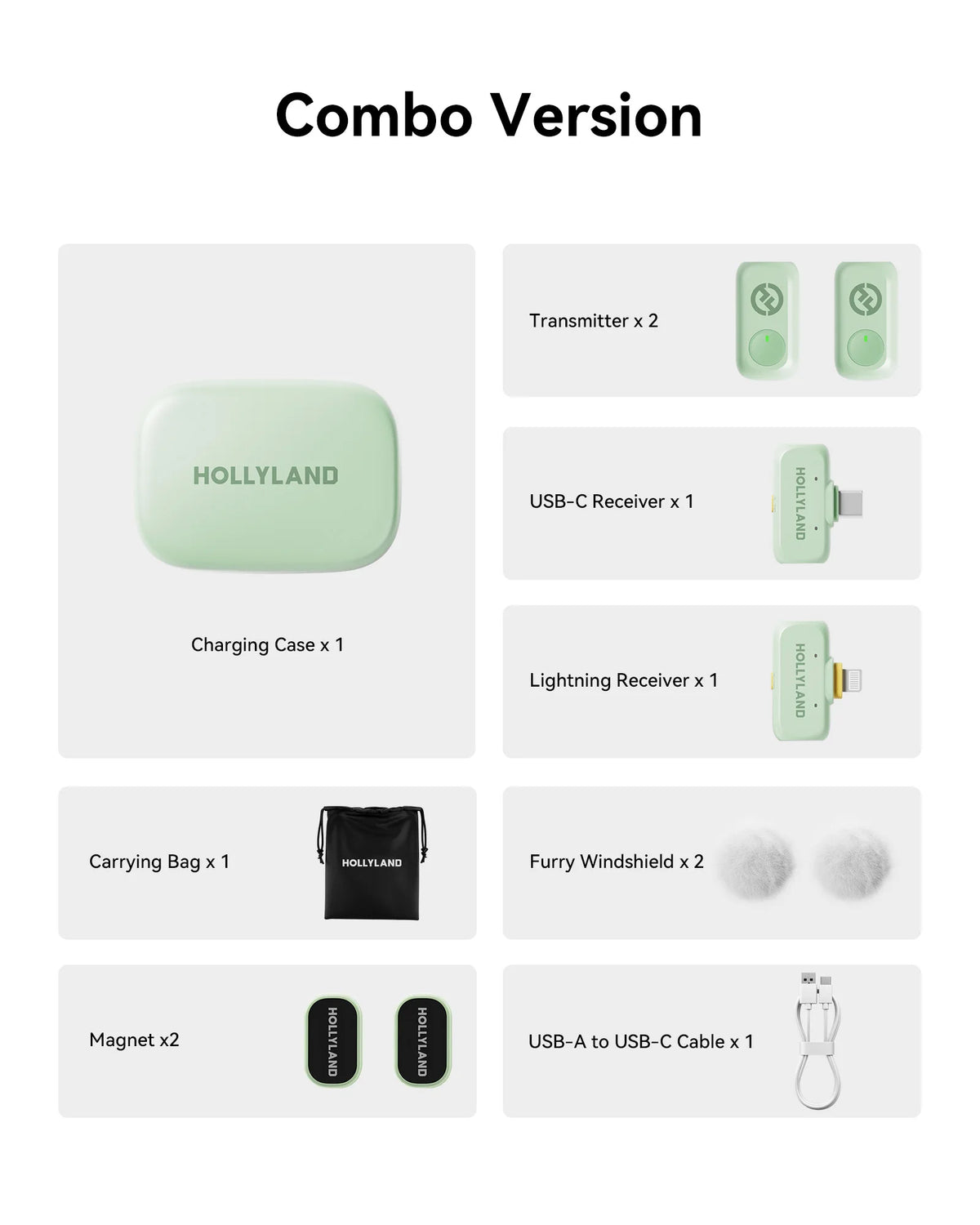 Hollyland LARK A1 Wireless Microphone for iPhone Android Micphone for Youtube Tiktok Vlogging Podcast Noise Cancellation Mic