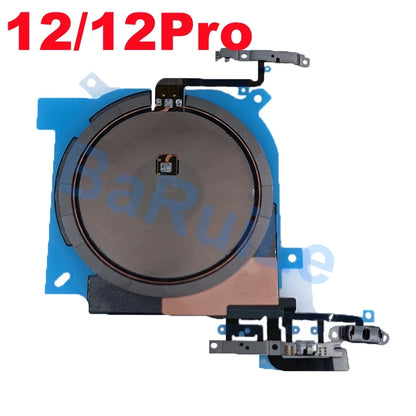 1pcs For iPhone 12 Pro Max 13 Mini 14 15 Plus Wireless Charging Coil With Volume Flex Flash Charger Panel Sticker