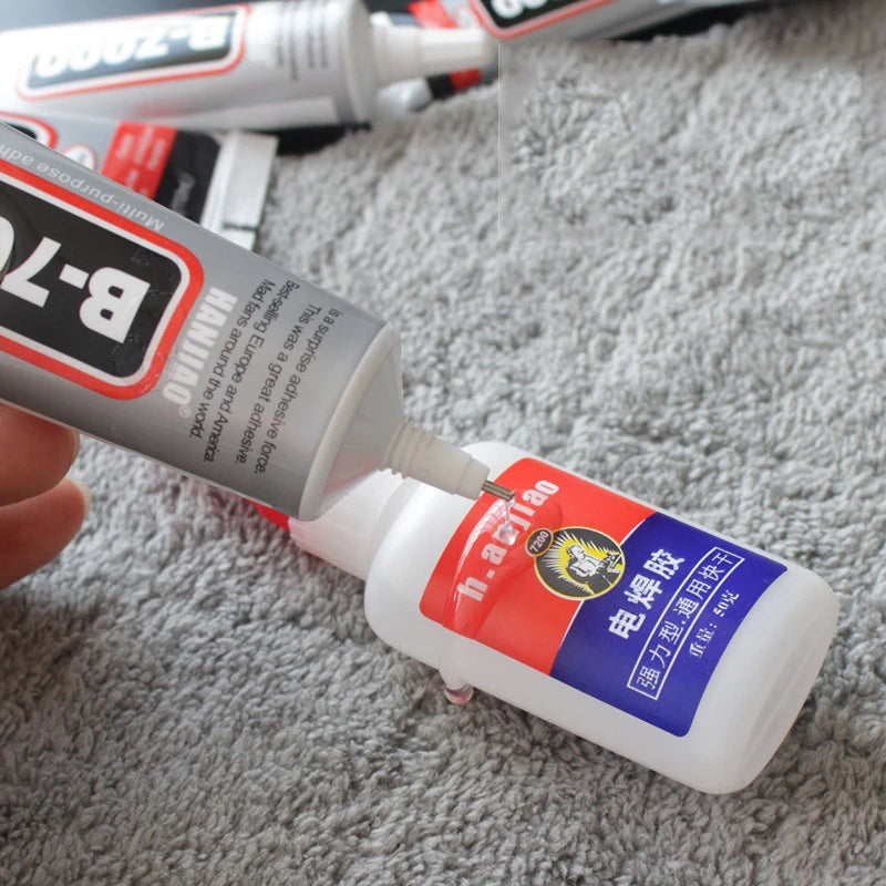 15/25/50ML B-7000 Glue Diy Jewelry Point Drilling Soft Phone Phone Screen Repair con aplicador de precisión Adhesivo de resina epoxi