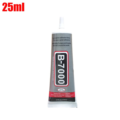 15/25/50ML B-7000 Glue Diy Jewelry Point Drilling Soft Phone Phone Screen Repair con aplicador de precisión Adhesivo de resina epoxi
