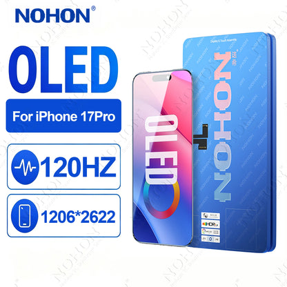 NOHON OLED Screen Display for iPhone 14 15 16 17 Pro Max Plus Touch Screen Digitizer Assembly With Repair Tools