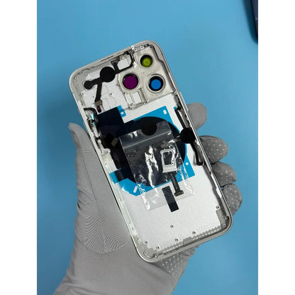 Carcasa para iPhone 14 Pro Max a 17 Pro Batería Máx. Reemplazo de marco estetico 14 Pro máx. Como 17 Pro máx. Carcasa del marco