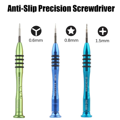 Screwdriver 1.5mm PH000 Phillips 0.8mm P2 Pentalobe 0.6mm Y000 Tri-point for iPhone 7 8 Plus X XS 11 12 13 Pro Repair Tools Kit